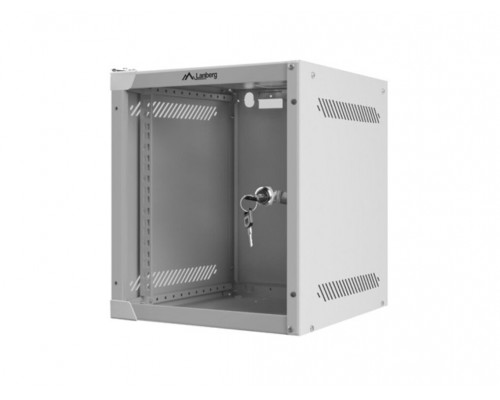 ARMARIO LANBERG MURAL 6U 280X310 RACK 10" FLAT PACK GRIS PUERTA CRISTAL