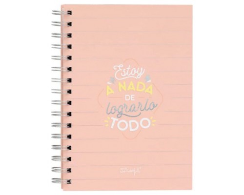 LIBRETA PEQUEÑA - ESTOY A NADA DE LOGRARLO TODO MR WONDERFUL WOA11053ES (Espera 4 dias)