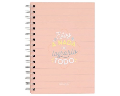 LIBRETA PEQUEÑA - ESTOY A NADA DE LOGRARLO TODO MR WONDERFUL WOA11053ES (Espera 4 dias)