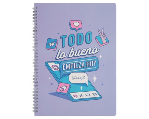 LIBRETA - TODO LO BUENO EMPIEZA HOY MR WONDERFUL WOA11056ES (Espera 4 dias)