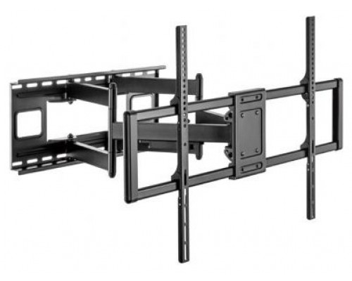 AISENS - SOPORTE PRO GIRATORIO, INCLINABLE Y NIVELABLE PARA MONITOR/TV 120KG DE 60-120, NEGRO