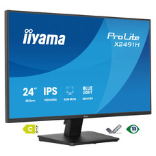 iiyama ProLite X2491H-B1 pantalla para PC 60,5 cm (23.8") 1920 x 1080 Pixeles Full HD Negro (Espera 4 dias)