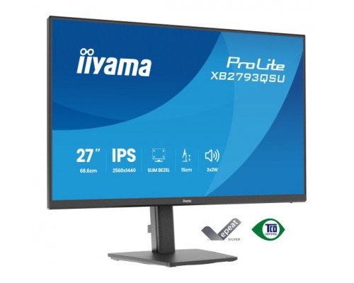 MONITOR IIYAMA 27" IPS, 4-SIDE SLIM BEZEL 2560X1440 @75HZ (Espera 4 dias)-SX29 MONITOR IIYAMA 27" IPS, 4-SIDE SLIM BEZEL 2560X1440 @75HZ (Espera 4 dias)