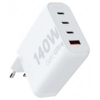 CARGADOR USB DE VIAJE/PARED 140W GAN2 ULTRA WALL 3x TYPE-C/USB 3.0 BLANCO XTORM (Espera 4 dias)