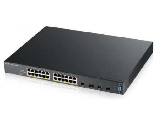 Zyxel XGS2210-28HP Gestionado L2 Gigabit Ethernet (10/100/1000) Energía sobre Ethernet (PoE) 1U Negro (Espera 4 dias)