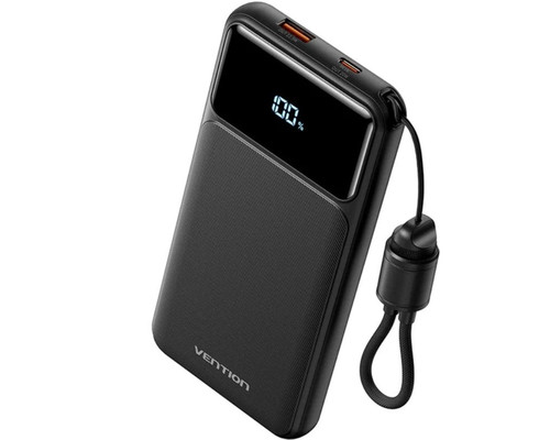POWER BANK 10000mAh 22.5W + CABLE USB-C NEGRO VENTION (Espera 4 dias)-SX4 POWER BANK 10000mAh 22.5W + CABLE USB-C NEGRO VENTION (Espera 4 dias)