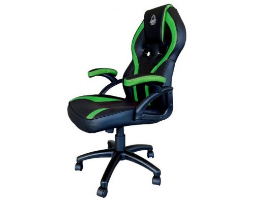 SILLA GAMER KEEP OUT XS200 NEGRA CON DETALLE VERDE