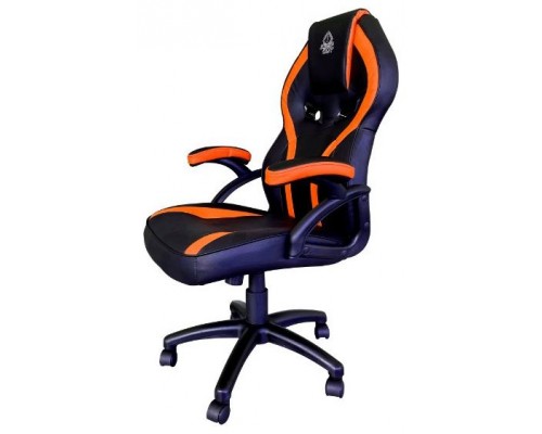 SILLA GAMER KEEP OUT XS200 NEGRA CON DETALLE NARANJA