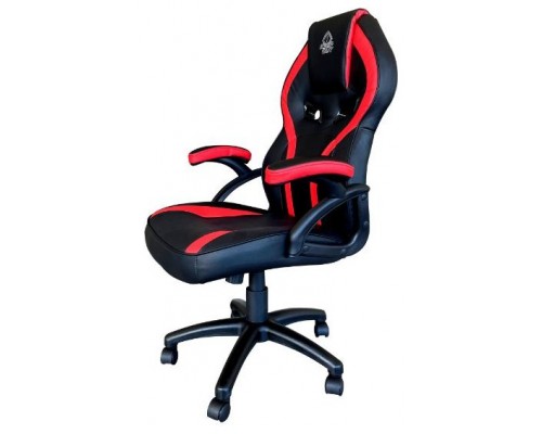 SILLA GAMER KEEP OUT XS200 NEGRA CON DETALLE ROJO