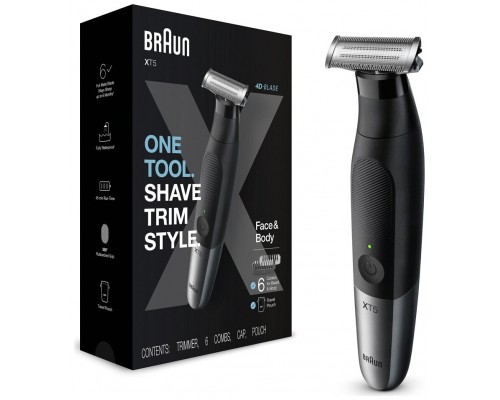 AFEITADORA MASCULINA BRAUN SERIES X XT5110 5 +1 AUTONOMIA 45 MIN