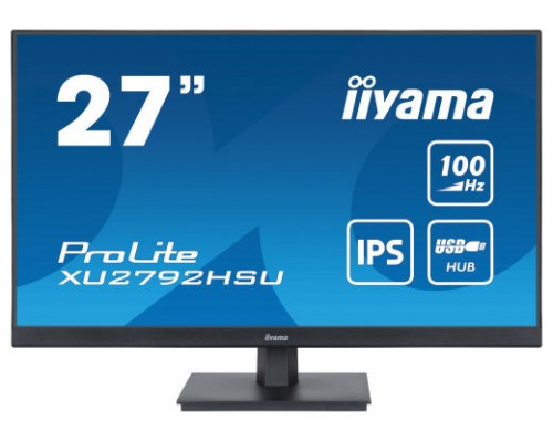 MONITOR IIYAMA 27" PROLITE XU2792HSU-B6, IPS, 100HZ, 0,4MS, USB, HDMI, DISPLAYPORT, 2x2W, INCLI (Espera 4 dias)
