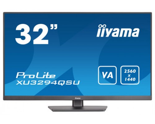 iiyama ProLite XU3294QSU-B1 pantalla para PC 80 cm (31.5") 2560 x 1440 Pixeles Wide Quad HD LCD Negro (Espera 4 dias)