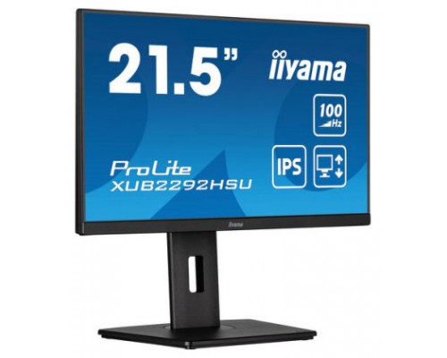 MONITOR IIYAMA 21.5"/1920 x 1080/100Hz /2.1MPX/250CD/FHD/16:9/HDMI/IPSLED/NEGRO (Espera 4 dias)