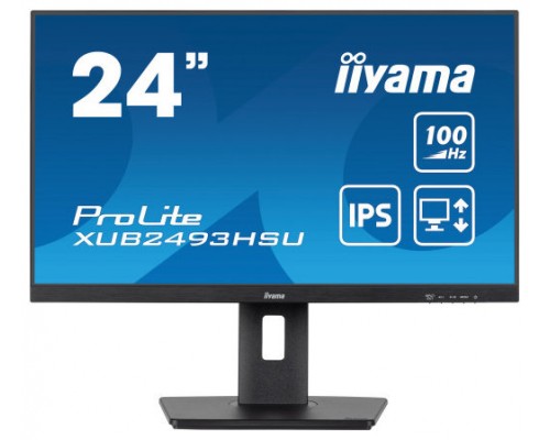 MONITOR IIYAMA 24” PANEL IPS CON USB , HUB  100HZ  Y AJUSTABLE EN ALTURA (Espera 4 dias)
