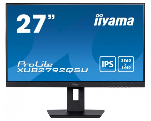 iiyama XUB2792QSU-B5 pantalla para PC 68,6 cm (27") 2560 x 1440 Pixeles Full HD LED Negro (Espera 4 dias)
