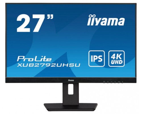 iiyama ProLite XUB2792UHSU-B5 pantalla para PC 68,6 cm (27") 3840 x 2160 Pixeles 4K Ultra HD LED Negro (Espera 4 dias)