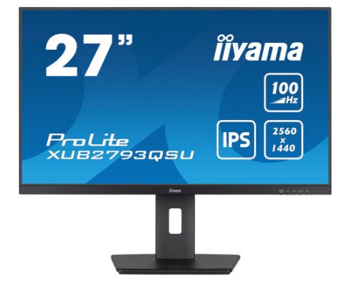 iiyama ProLite XUB2793QSU-B6 LED display 68,6 cm (27") 2560 x 1440 Pixeles Quad HD Negro (Espera 4 dias)
