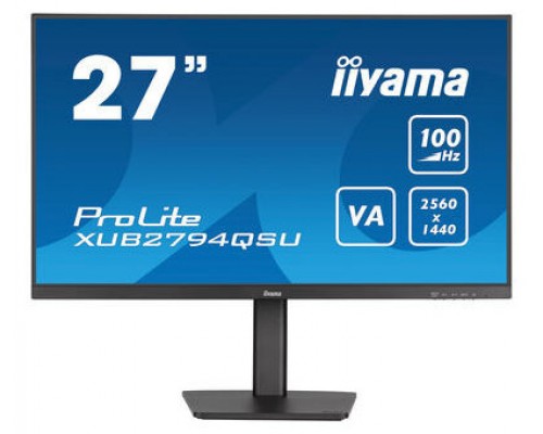 iiyama ProLite XUB2794QSU-B6 pantalla para PC 68,6 cm (27") 2560 x 1440 Pixeles Wide Quad HD LCD Negro (Espera 4 dias)